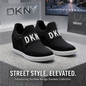 DKNY Women’s Cosmos Wedge Sneakers